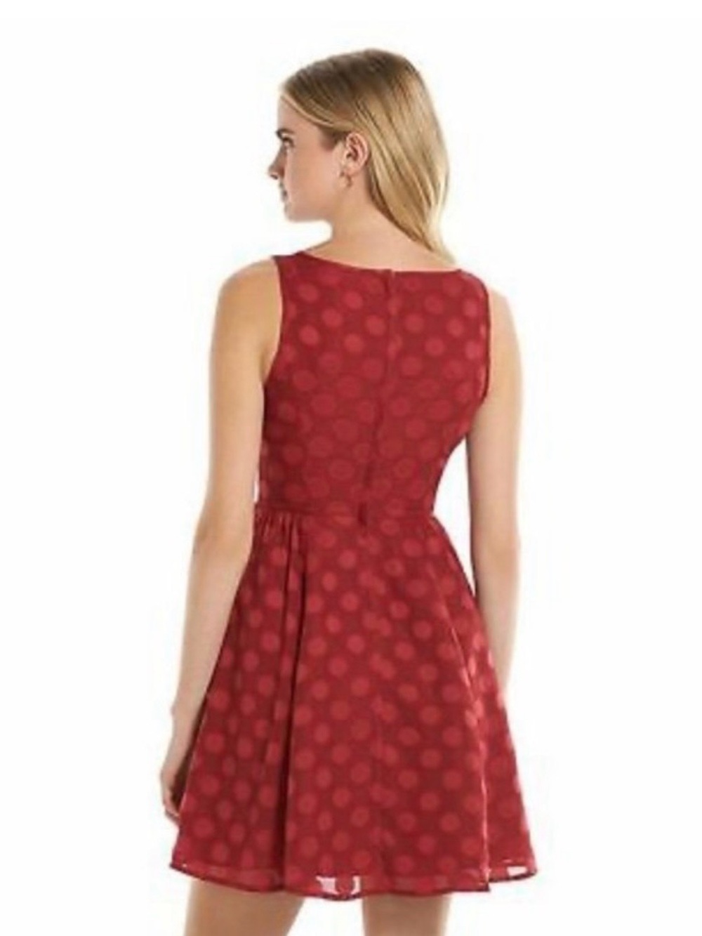 NWT Lauren Conrad Disney Minnie Mouse Inspired Red Polka Dot Fit & Flare Dress - Picture 5 of 5